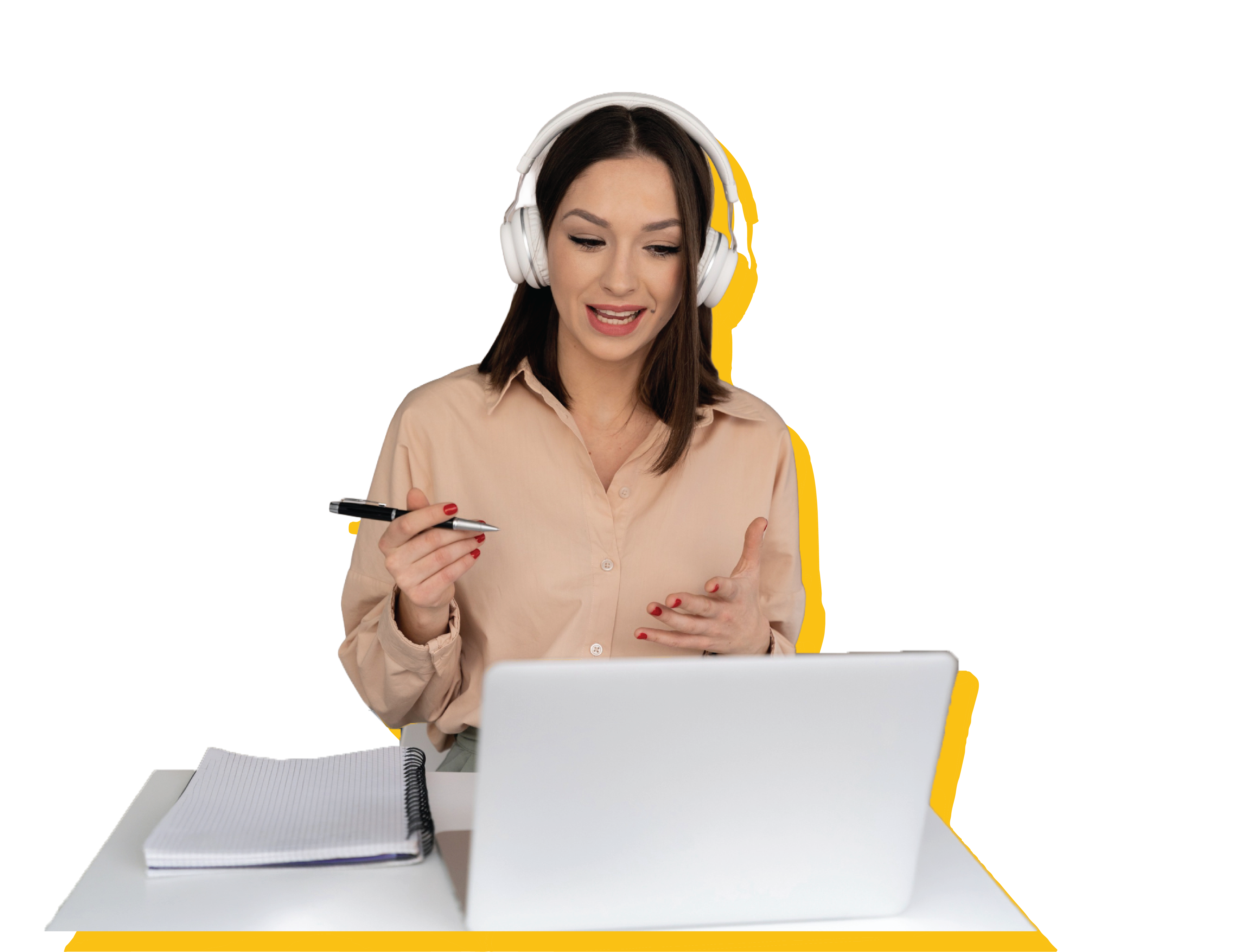 Profesional con headset